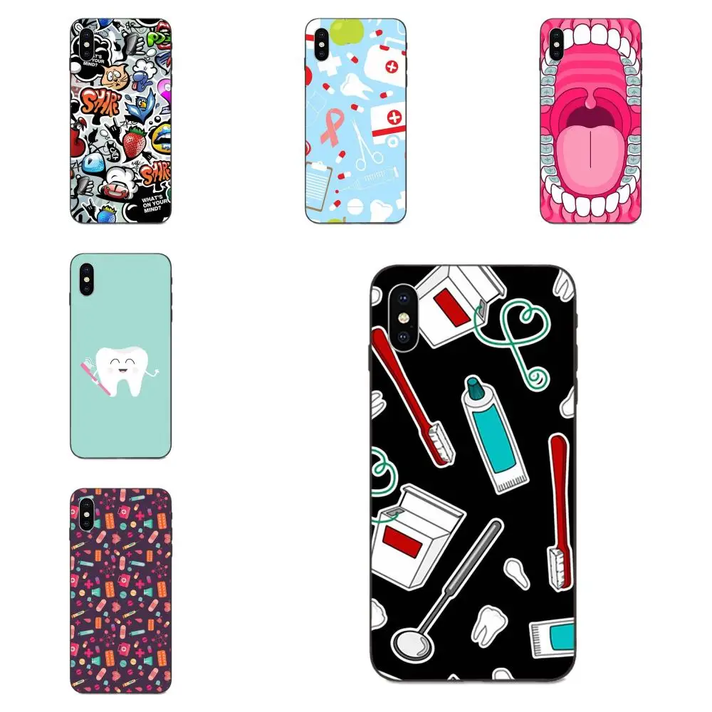 Dental Cute Tooth TPU Protector For Galaxy A10S A20S A2 Core A30S A40S A50S A70S A90 5G M10 M30S M40 Note 10 Plus | Мобильные