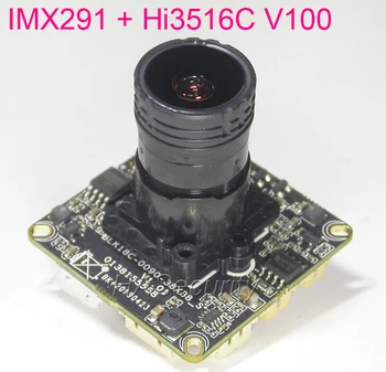 

F0.95 Lens IPCam H.264 , 1080P 1/2.8" SONY STARVIS IMX291 CMOS + Hi3516C V100 CCTV IP camera PCB board module +LAN cable