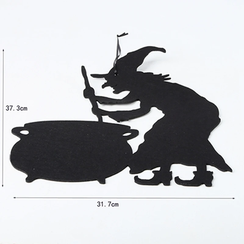 Personality Witch Is A Halloween non-woven Wall Hanging Door Witch Decoration Halloween Party Supplies (black) Personality Witch Is A Halloween non-woven Wall Hanging Door Witch Decoration Halloween Party Supplies (black)