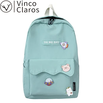 

Canvas Women Backpack Female School Bags for Teenage Girls 2020 Large Laptop Bookbag Designer Backpacks WomenTravel Backpacks