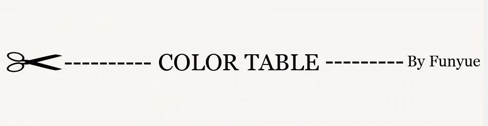 COLOR TABLE