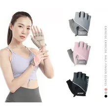 Тяжелая атлетика тренажерный зал фитнес перчатки для женщин половина пальцев упражнения Велоспорт Спорт Йога противоскользящие без пальцев Пилатес Кроссфит Нескользящие