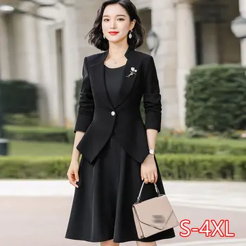 

Spring Long-sleeved Professional Suit Female Beauty Salon Broadcast Host Hotel Jewelry Shop Suit 2020