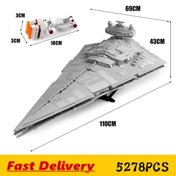 

81098 Star toys Wars Ultimate Collector Max Imperial Star Destroyer spaceship model Building Blocks Brick Kids Toy birthday gift