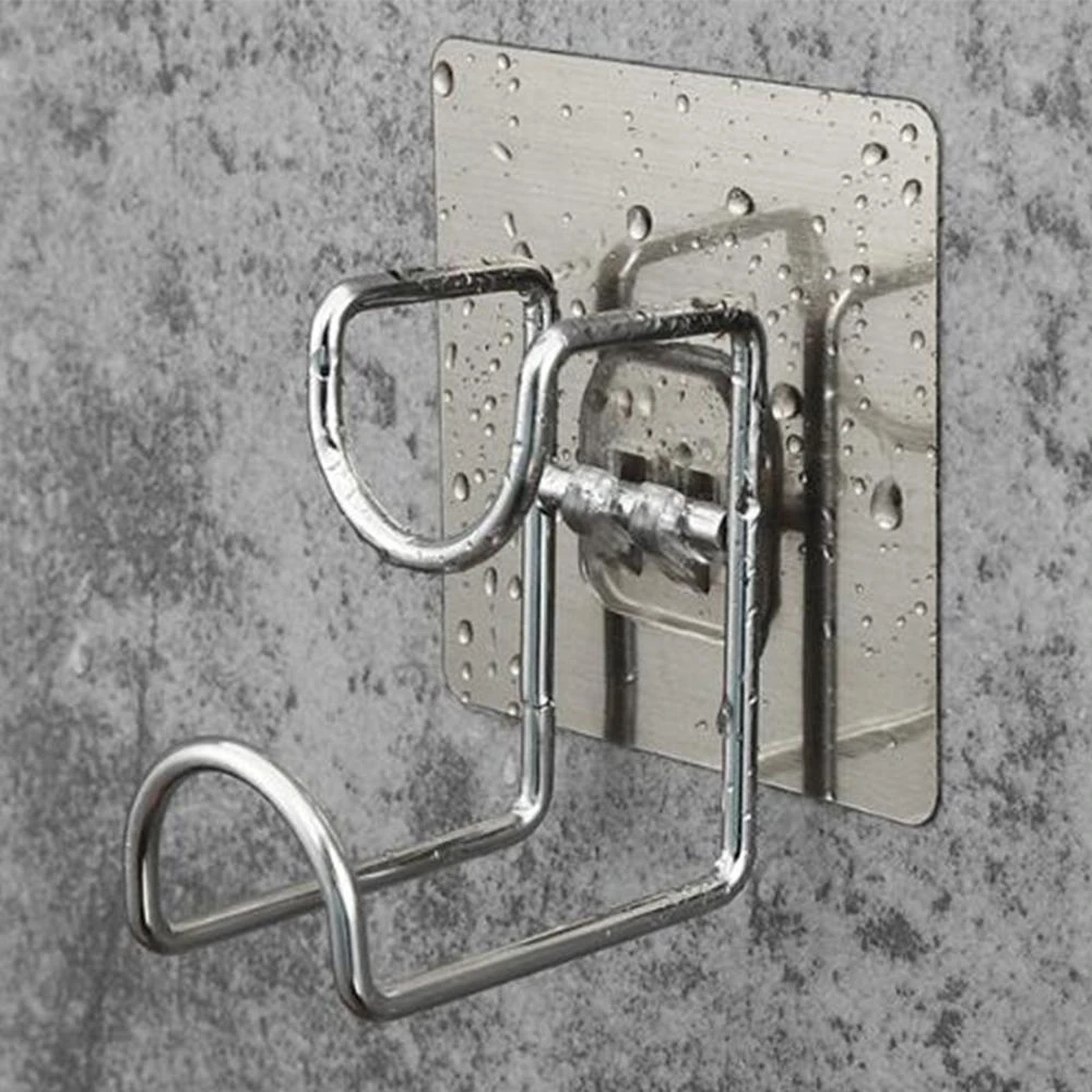 Stainless Steel Wash Basin Holder Hanger Waterproof Wall Hook Self