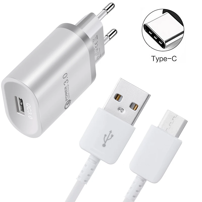 Micro USB Type C кабель для передачи данных Samsung S7 S8 S10 A7 A10 A30 A70 Huawei P30 Lite Honor 9 8X V20 телефон QC