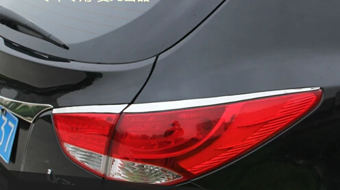 Автомобильный задний светильник, накладка на задний фонарь для hyundai IX35 2013-, нержавеющая сталь, автомобильные аксессуары, автомобильный стиль. 4 шт