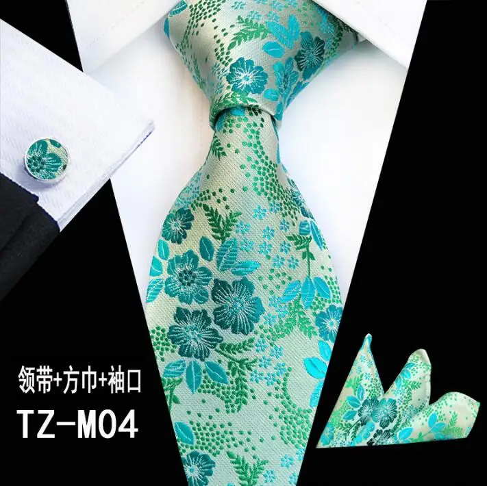 Сливовый цветок Пейсли мужской галстук набор карманные полотенца манжеты из трех частей Размер 145 см* 8 см шёлковый жаккардовый тканый шейный галстук костюм Свадебная вечеринка