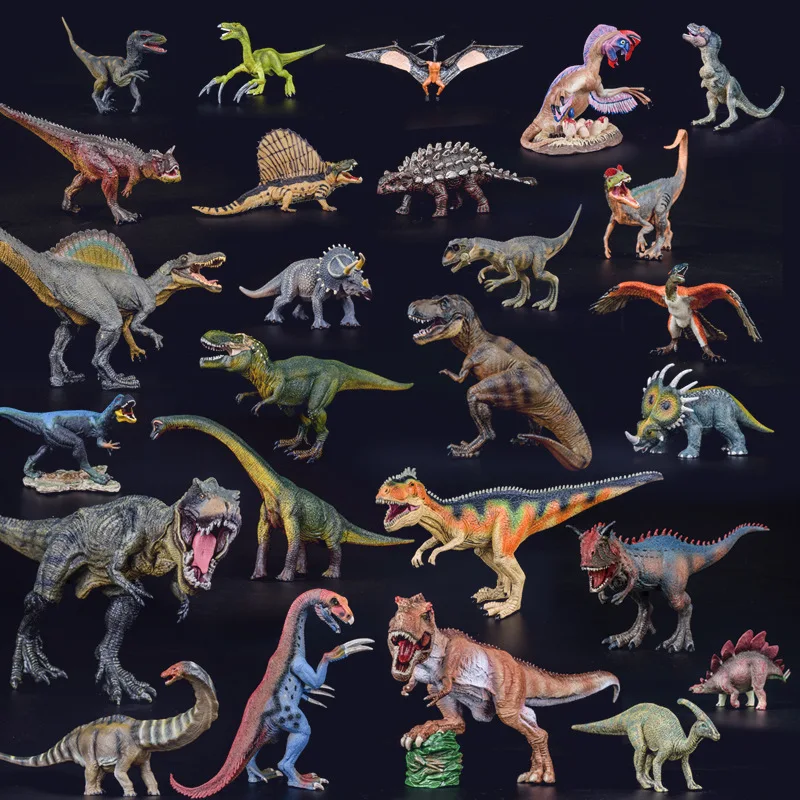 

PVC Hard Solid Model Dinosaur Toy Jurassic Dinosaur World Model Double Guanlong