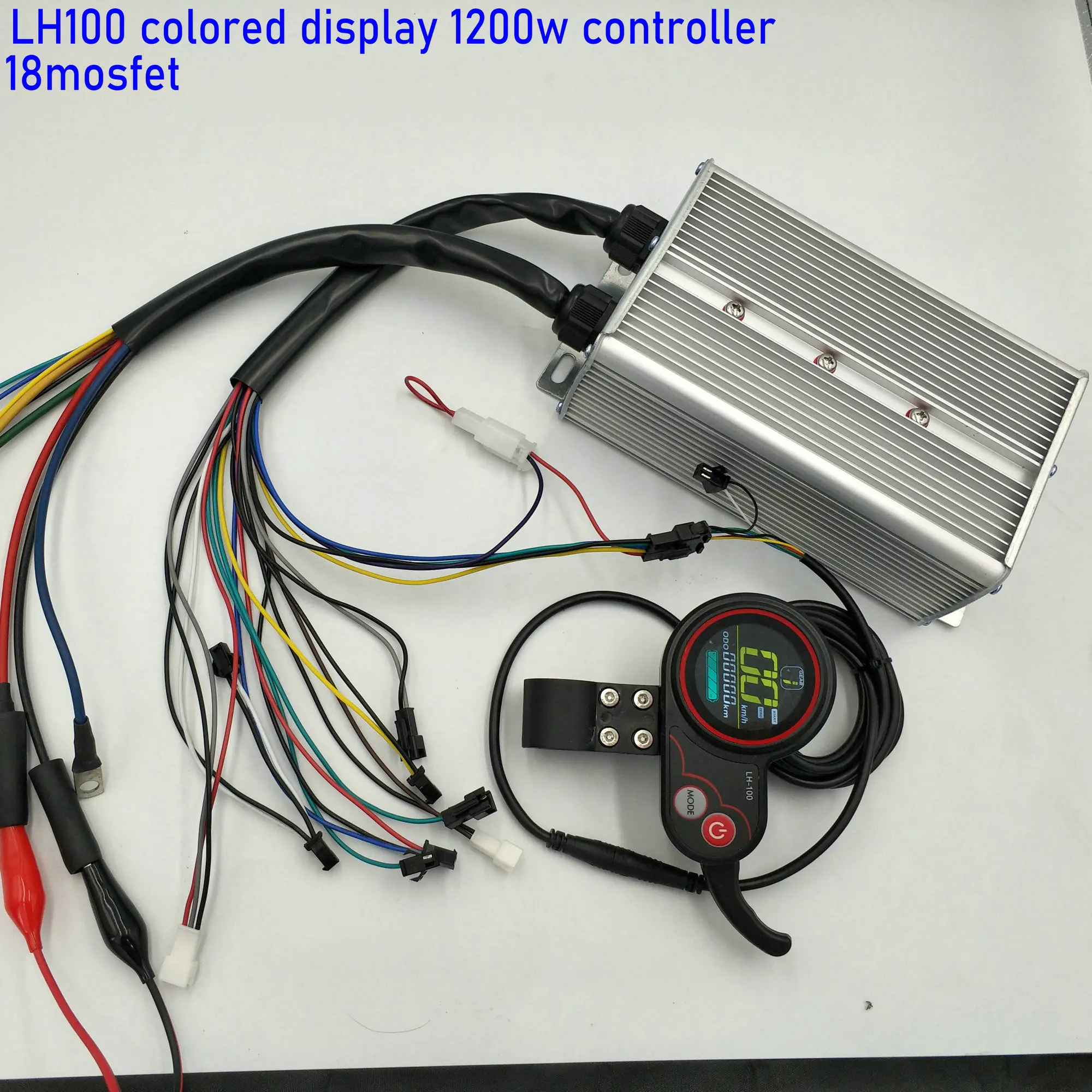 COLORED/White DISPLAY LH100+18mosfet Controller 1200w 45a Squre Wave for Electric Bike Scooter Motorbike Tricycle ATV Snowmobile | Спорт и