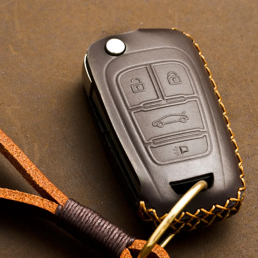 1 PCS Genuine Leather Remote Key Case Cover Fob For Buick Enclave LaCrosse Regal Verano | Автомобили и мотоциклы