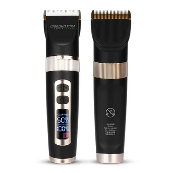 

Professional LCD Digital Hair Trimmer Men Hair Clipper Rechargeable Barber Salon Hair Cutting Tool Kit with 4 Limit Comb