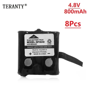 

8pcs/lot 4.8V 800MAH NI-MH rechargeable Battery Pack For Uniden BP-38 BP-40 BT-1013 BT-537 GMR FRS 2Way Radio battery