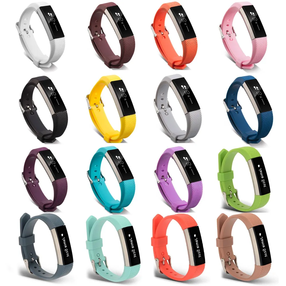 Мягкий силиконовый регулируемый сменный ремешок для наручных часов Fitbit Alta/Alta