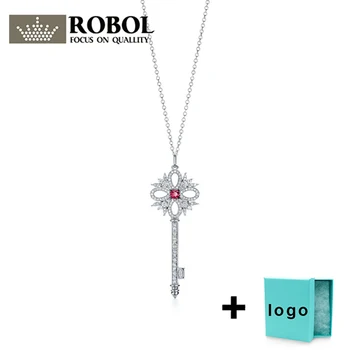 

Xl tf rllen sterling silver key series sweater chain necklace is very suitable for women's party jewelry wholesale free shipping