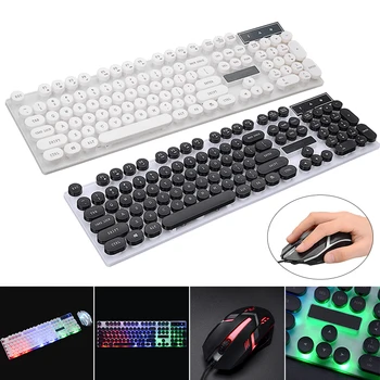 

Gaming keyboard and Mouse Wired keyboard with backlight keyboard Gamer kit Silent Gaming Mouse Set For PC Laptop Parts