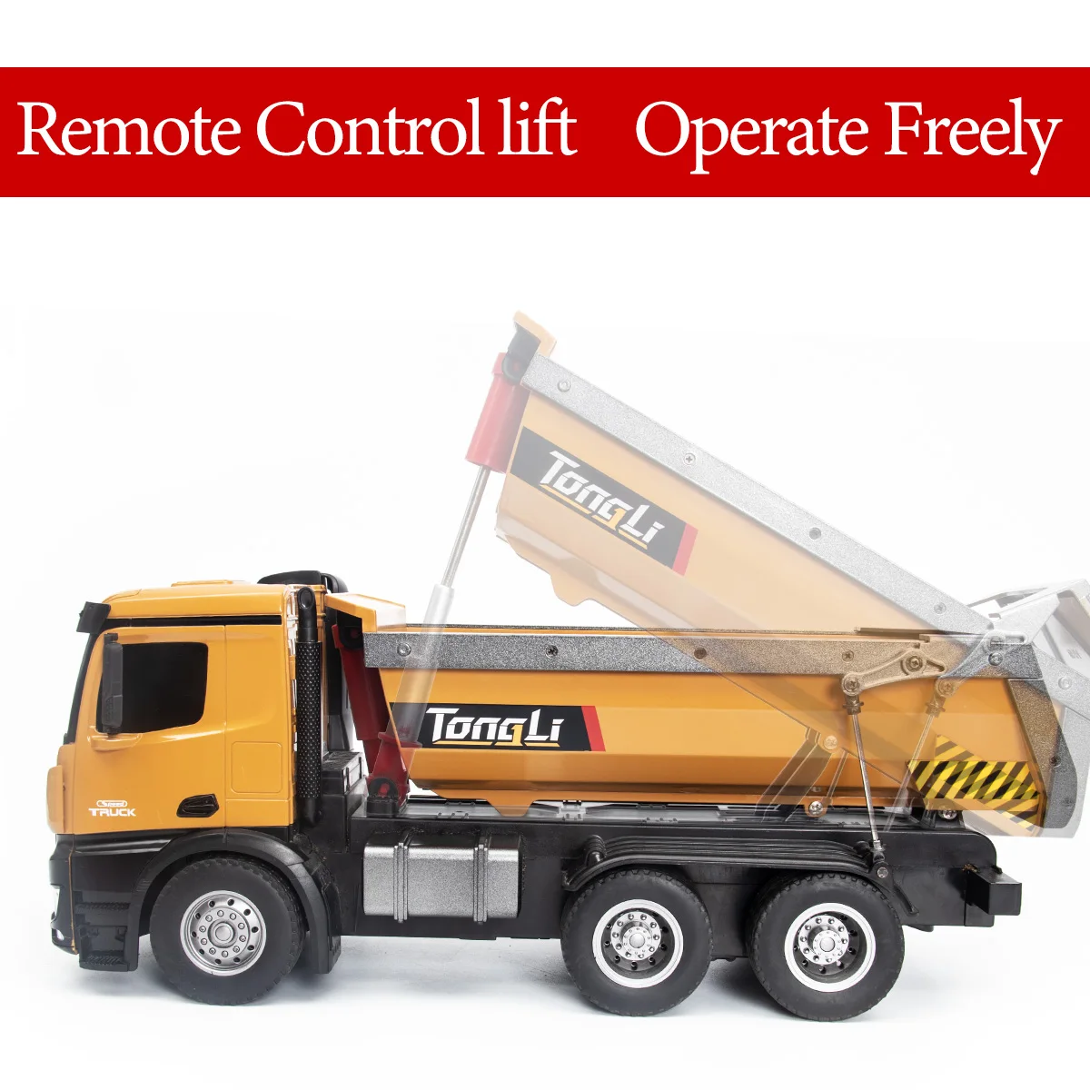 Mexico STOCKS  Tongli Huina 1573/1582 Radio Control Big Dump Truck Toys Construction RC Truck 5