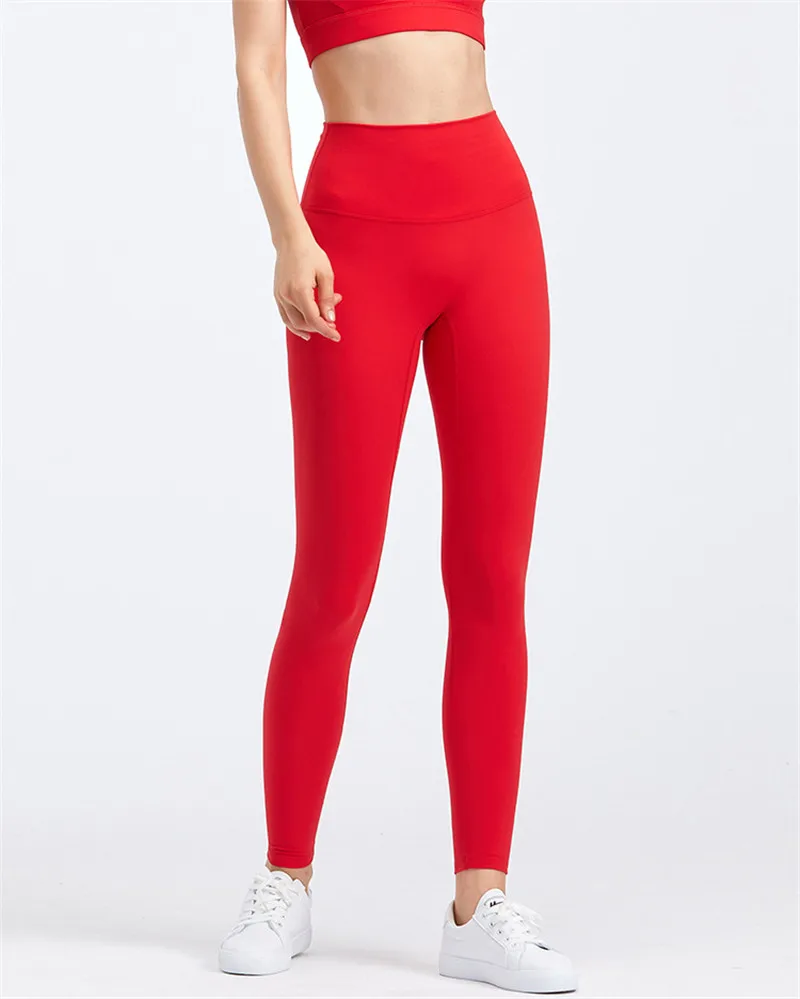 Lulu Quality Leggings Sport Women Fintess Tight High Waist Yoga Pant Butter Soft Gym Clothe 100%squat Proof Compression Athletic