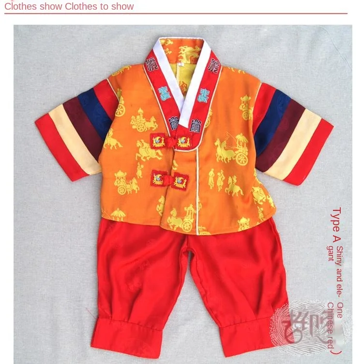 hanbok terno 0-5 anos de idade aniversário das crianças
