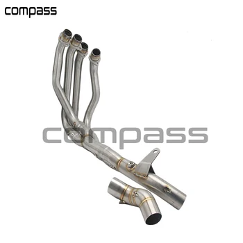 

For Kawasaki Z900 2017 2018 Motorcycle Exhaust Middle pipe System Front Header Pipe With Sensor Tube Slip On Racing