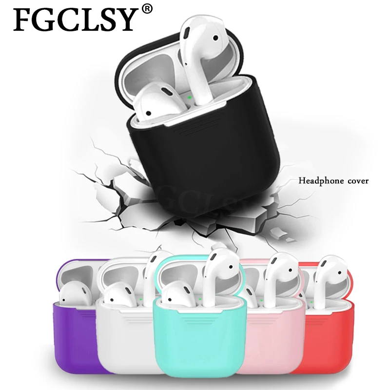 FGCLSY Мягкий ТПУ силиконовый чехол для наушников для AirPods противоударный защитный чехол Аксессуары для Apple Airpods зарядная коробка