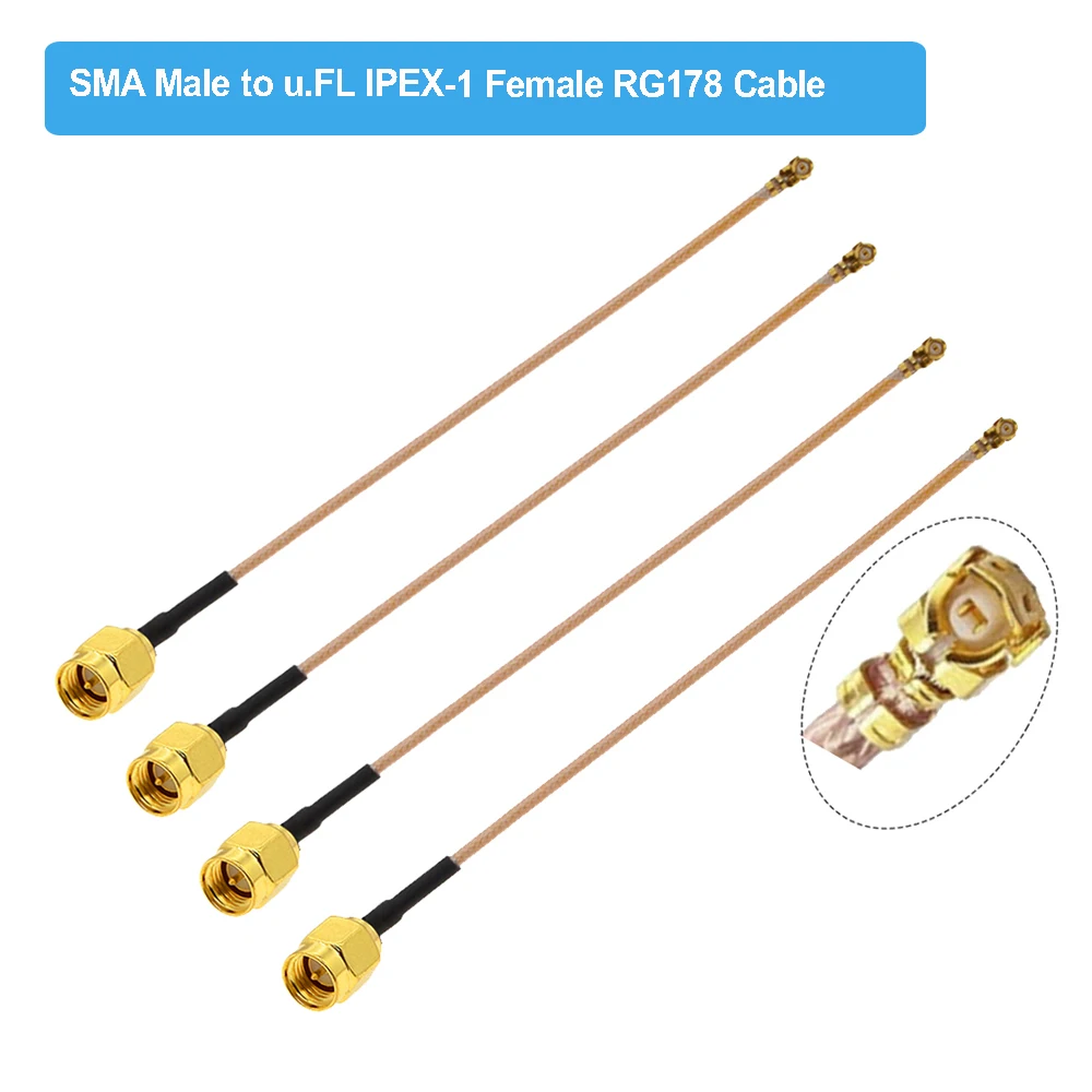 WiFi, Cabo de Extensão Pigtail, U.FL IPX, Mini PCI, 10pcs por lote