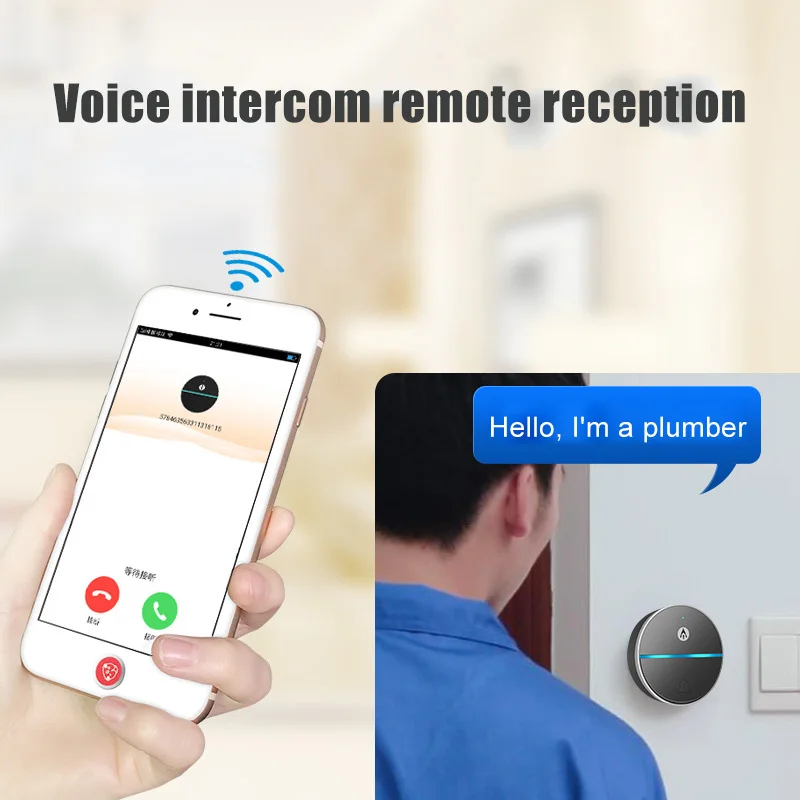 

Wireless Doorbell Door Chime 85 Meter Receiving Distance Support Remote Call Answering Guest Message ING-SHIPPING