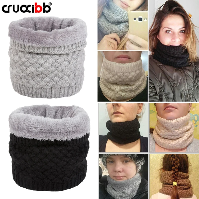 CRUOXIBB грелка для шеи женщин и мужчин холодные погодные шарфы обертывания