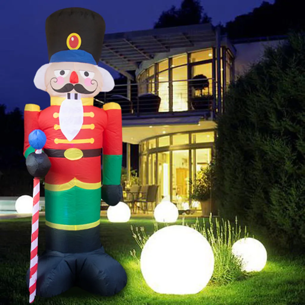 Outdoors Toys Toys and Hobbies Nutcracker Christmas Inflatable LED Light Up Decor Outdoor Holiday Decoration toys hot sale