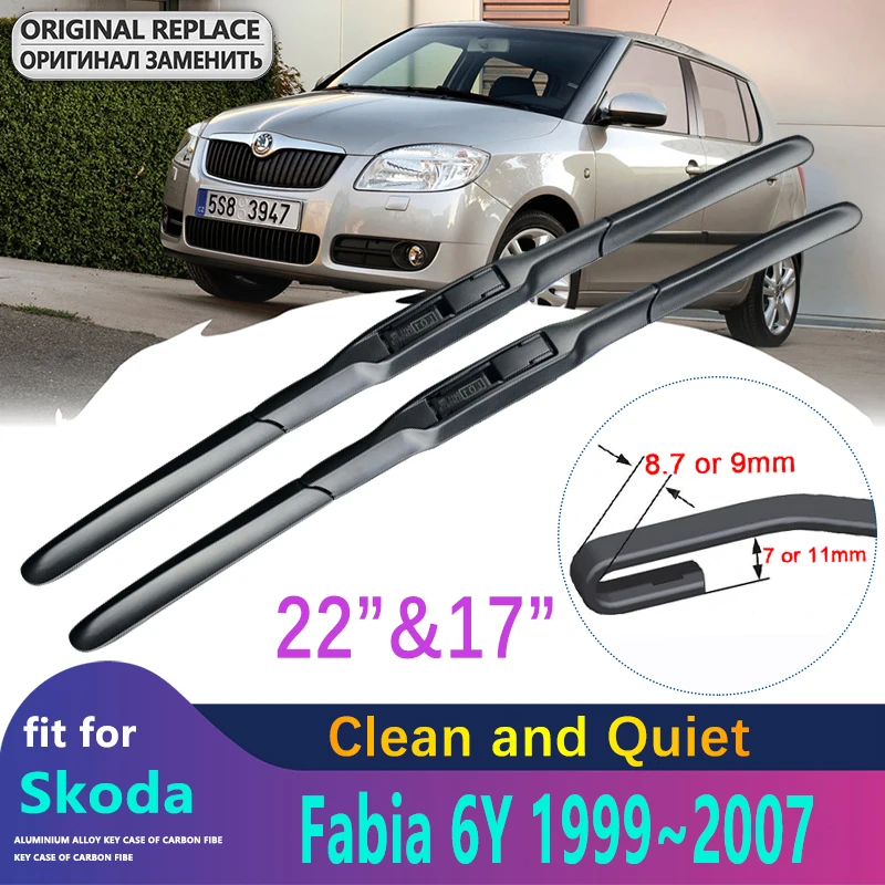Front Wiper Blades For Skoda Fabia 6Y 1999 2000 2001 2002 2003 2004 2005 2006 2007 Accessories Front Wiper Blades For Skoda Fabia 6Y 1999 2000 2001 2002 2003 2004 2005 2006 2007 Accessories