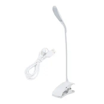 

ICOCO High Quality 14 LEDs Clip-On USB 3 Modes Dimmable 600LX 5500K-6000K Rechargeable Touch Sensor Reading Light Deak Lamp New