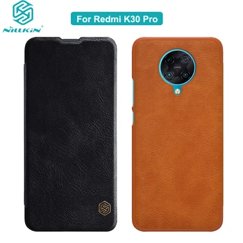 

Nillkin Qin Flip Leather Case Cover For Redmi K30 Pro Phone Case 6.67 Luxury Vintage Wallet Flip Book Case Drop Shipping