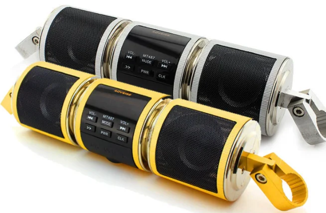 

20pcs Motorcycle MP3 Player Speaker Bluetooth Music FM Radio Waterproof Adjustable Bracket Audio Stereo MT487