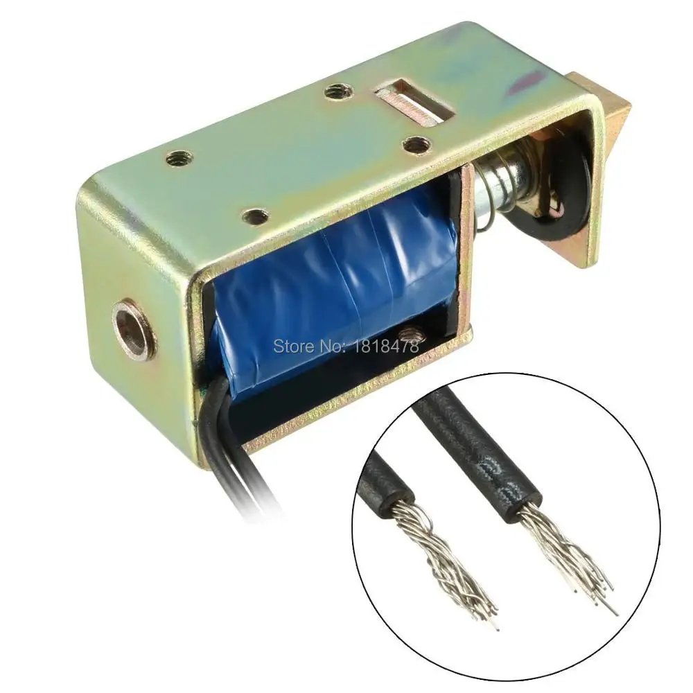 JF S0837DL DC 6V 12V 24V 1A 10mm Ход 15N сила открытая рамка тип соленоида для электрического