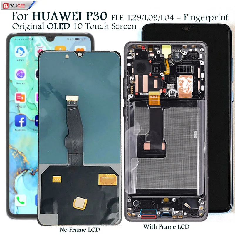 OLED-дисплей для Huawei P30 P 30 ELE-L29/L09/L04 ЖК-дисплей 10 дюймов сенсорный экран замена