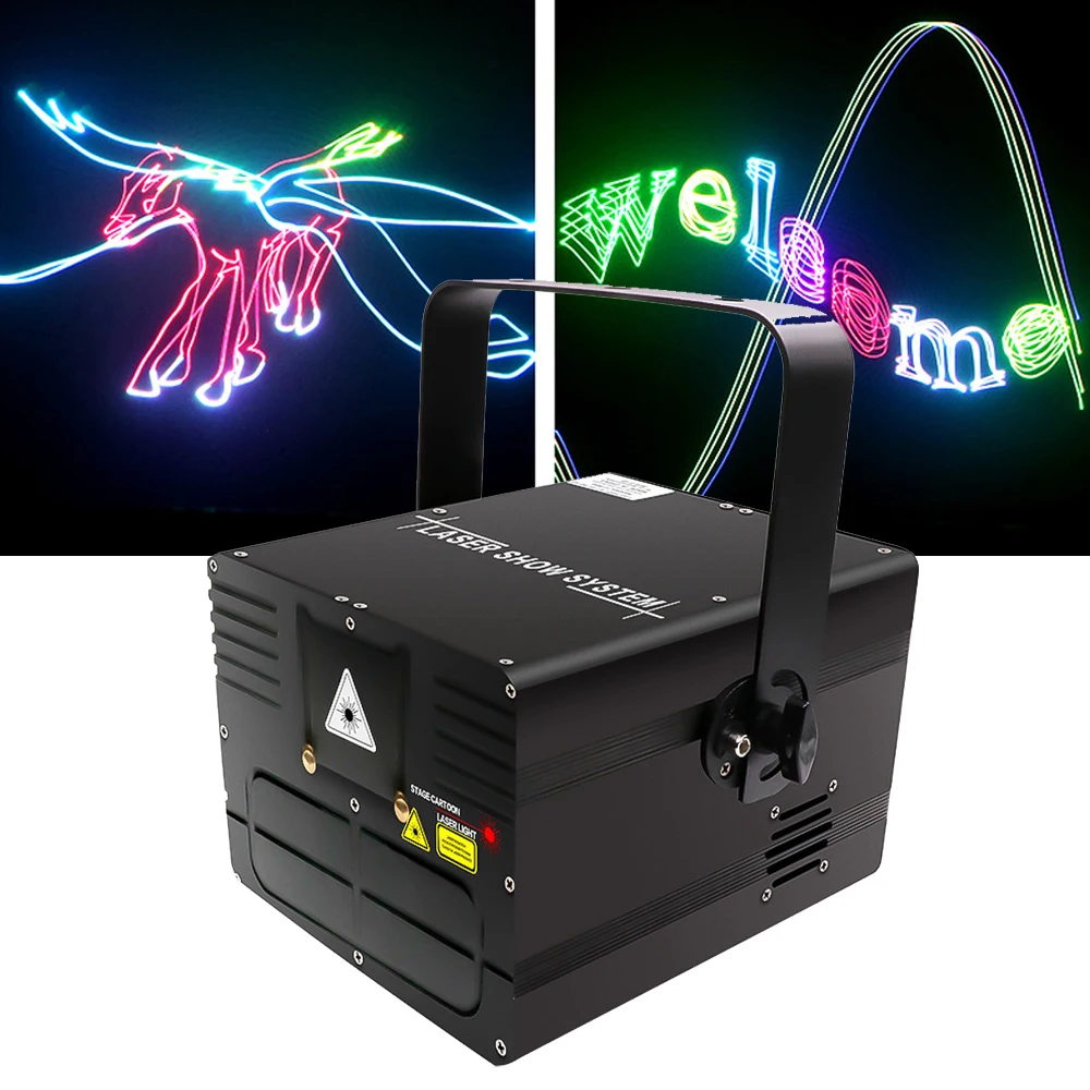 DMXILDARGBAnimationLaserLight500MWLaserProjectorLight