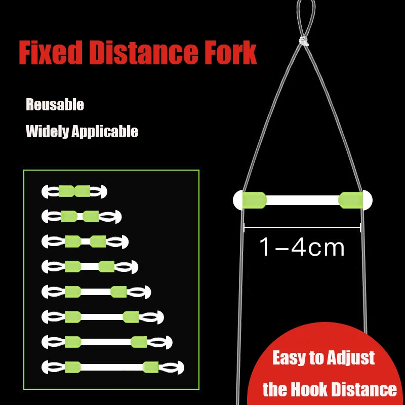 500pcs-lot-fixed-distance-fork-bean-double-hook-splitter-fishing-connector-anti-tangled-silicone-line-fishing-tackle-accessories