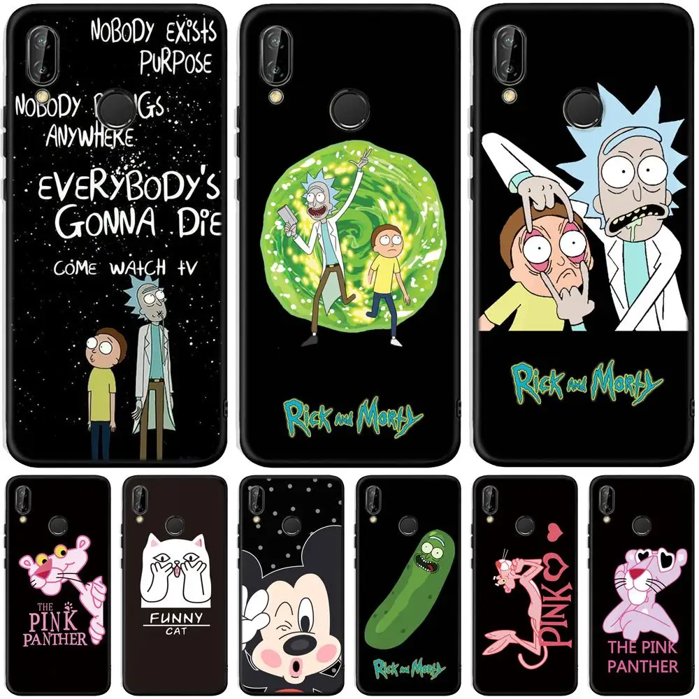 

Rick and Morty For Huawei Honor 8 9 10 20 Lite 7A Pro 8A 8S 8X 8C 9X View 20 V20 Case Soft Silicone Cover Phone Back Capa Etui