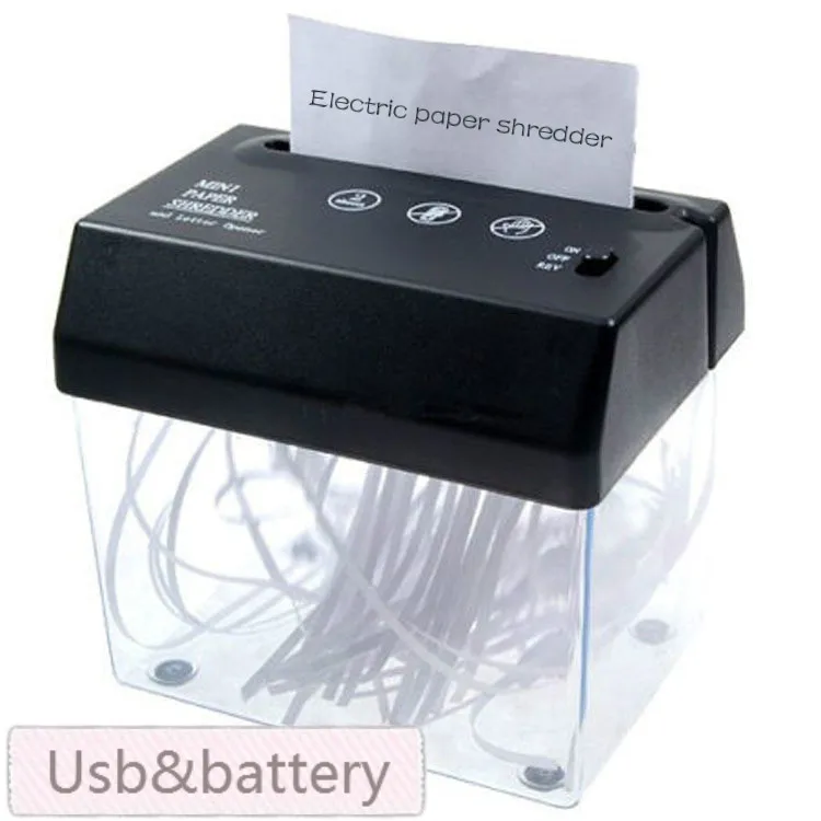Tira de Papel-corte Abridor de Carta para Casa Envio sem Baterias Novo Desktop Dobrado Mini Pequeno Usb Shredder & - Escritório a4 ou a5 Mod. 137059 2 Computador e Escritório