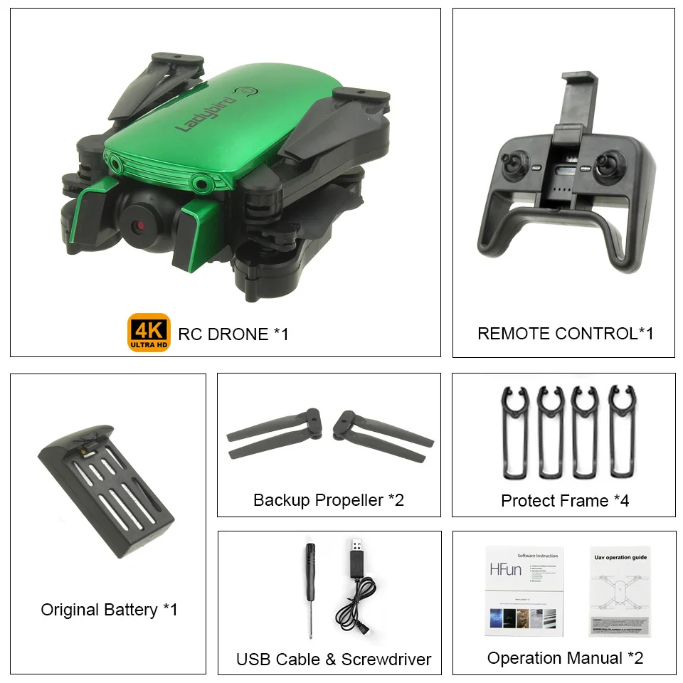 R8-4K-GREEN Lanbird R8-4k Дрон с двойной камерой 4K HD FPV Профессиональный RC дроны радиоуправляемые игрушки Квадрокоптер Рождественский подарок для детей - Цвет: R8-4K-GREEN