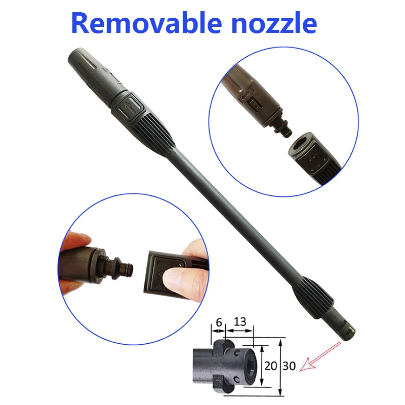 Pressure Washer Car Washer Adjustable Jet Lance Wand Spear Nozzle Tip For Karcher K2 K3 K4 K5 K6 K7 Spray Lance Nozzlecleaning 3