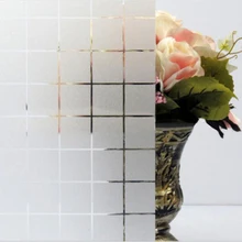 DIY настенная стеклянная Наклейка 3D плитка матовое оконное стекло из ПВХ виниловые художественные домашний декор