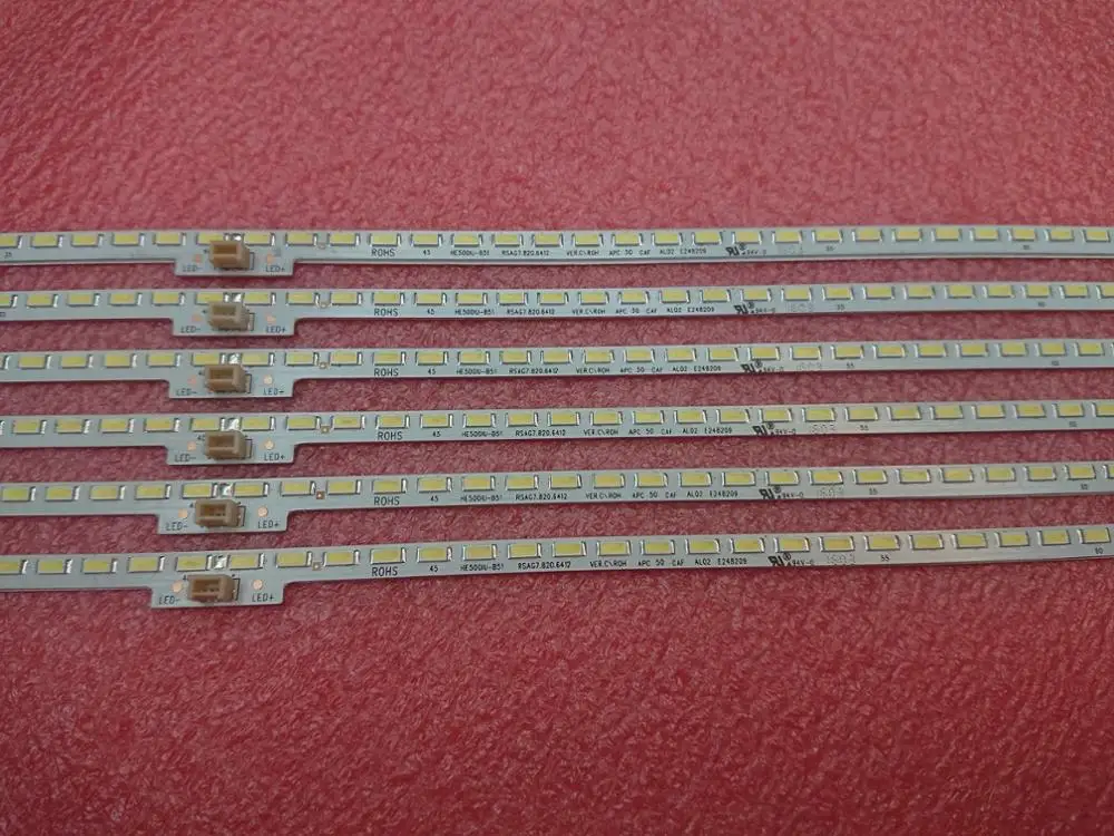 New 10 PCS/lot 80LED 544MM LED Backlight Strip for LED50K5500US RSAG7.820.6412 RSAG7.820.7013 HE500IU-B51