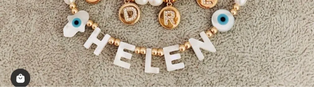 

Hand-made custom name necklace