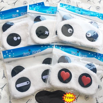 

New 1x Panda Face Eye Travel Sleeping Mask Blindfold Christmas Gift White+Black Eye Mask Sleep Mask Eye Cover Care
