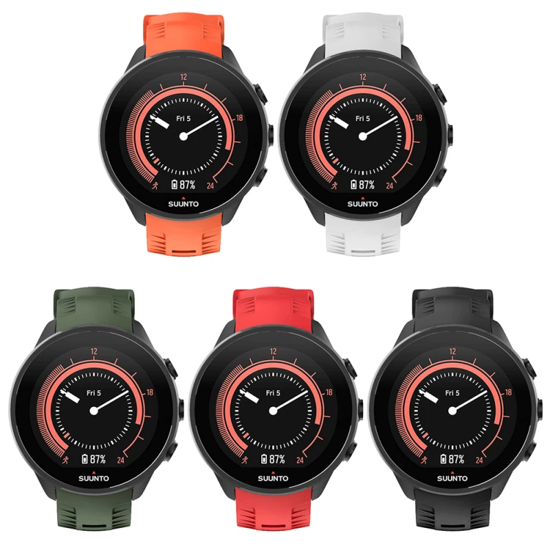 Сменный ремешок для SUUNTO 9 Baro ширина 24 мм мягкий силиконовый Wrisband спортивный умные
