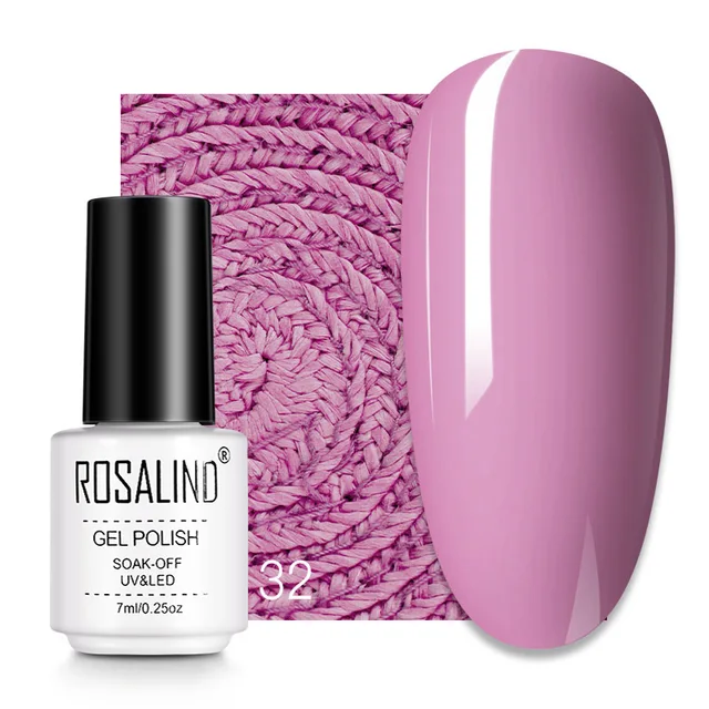 ROSALIND 7ML Nail Gel Polish Hybrid Varnishes All For Manicure Nails Art Base Top Coat UV Lamp Vernis Semi Permanent Varnishes RC32