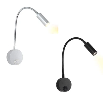 

DC 12V Reading Light with USB Charging Port RV Interior Lights Flexible LED Light Fixtures Designed for Car, Caravans, Boat, Mot