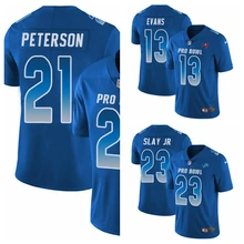 Майка Эванс Патрик Питерсон Darius Slay Limited Джерси Lions Cardinals Buccaneers Королевский синий NFC Pro Bowl