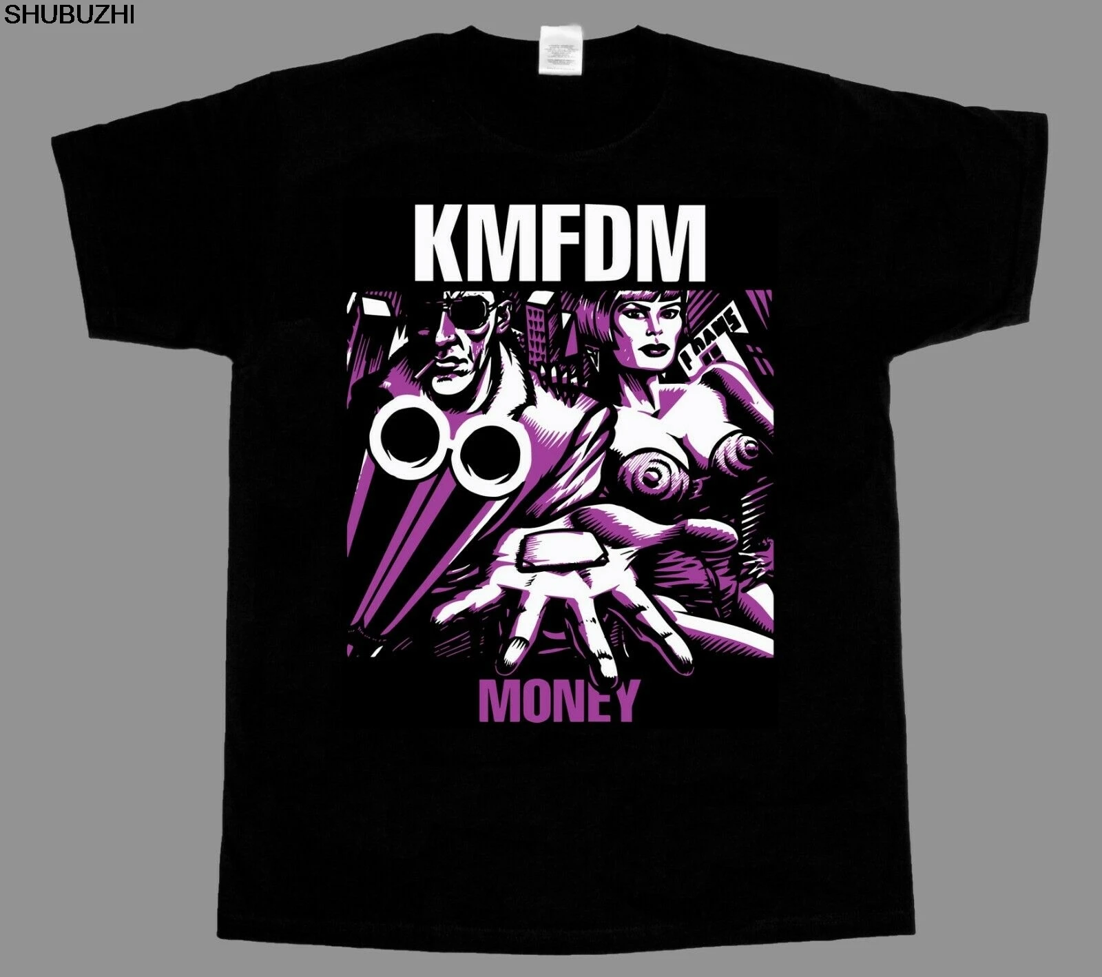 

KMFDM Money SHORT SLEEVE NEW BLACK T-SHIRT Harajuku Funny Rick Tee Shirts T Shirt Hot Sale Clothes Top Tee Plus Size